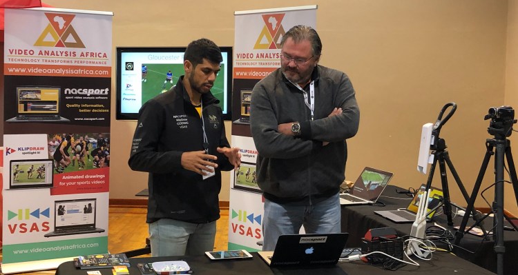 Ashlin demonstrating the Nacsport product at a Sport Coaching Summit seminar